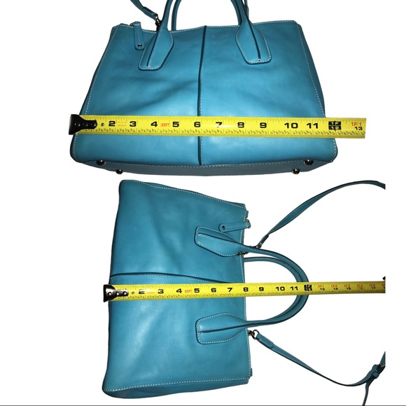 Authenticated Tod’s Blue Satchel Bag - Picture 6 of 14